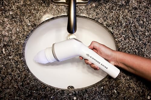 Diamond Shine 7-in-1 Cordless Spin Scrubber – Rechargeable Electric Power Scrubber with Extendable Handle & 7 Brush Heads for Kitchen, Bathroom, Tile, Grout & Floors