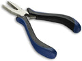 HURON Precision Pliers, Springloaded, Flat Nose, 4.75 In (1/3/10/25/100 pc) (1pc)