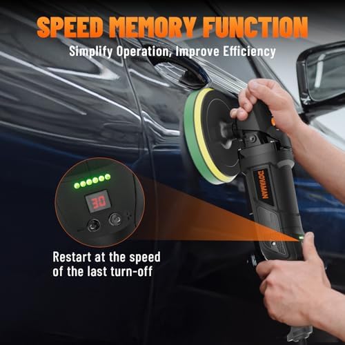 Buffer Polisher Kit for Car 12.5Amp 6 Inch/7 Inch Rotary Car Polisher Waxer