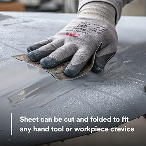 3M Wetordry Abrasive Sheet, 413Q, 02007, 220+ Grade, 9 in x 11 in