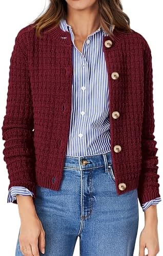 PRETTYGARDEN Women's Fall Lightweight Cardigan Sweaters