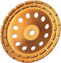 KSEIBI 644043 Diamond Concrete Grinding Wheel 9 inch for Polishing and Cleaning Stone Concrete Surface, Cement, Marble, Rock, Granite, and Thinset Removing, Angle Grinder Wheels Cup