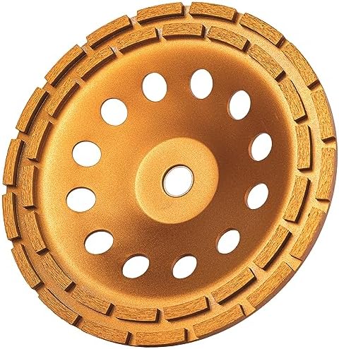 KSEIBI 644043 Diamond Concrete Grinding Wheel 9 inch for Polishing and Cleaning Stone Concrete Surface, Cement, Marble, Rock, Granite, and Thinset Removing, Angle Grinder Wheels Cup