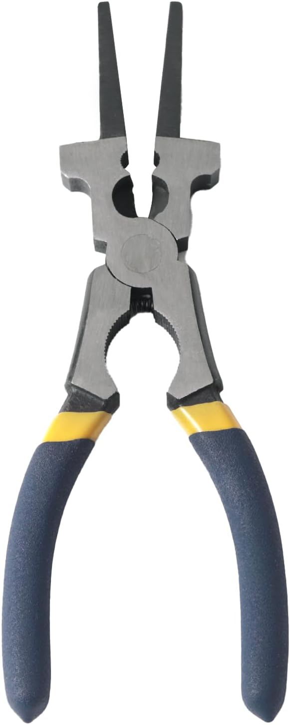 Professional 8" Weliding Pliers, Sharp MIG Pliers for Rust Resistant, Long Nose with Anti-slip Handle - Durable and Effecient (1PCS)