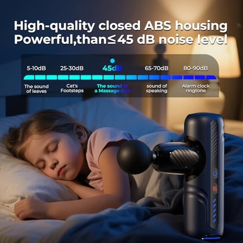 Massage Gun with Heat Therapy, Deep Tissue Mini Muscle Massager
