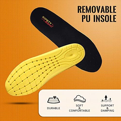 Work Boots for Men Soft Toe Waterproof Leather Workboots