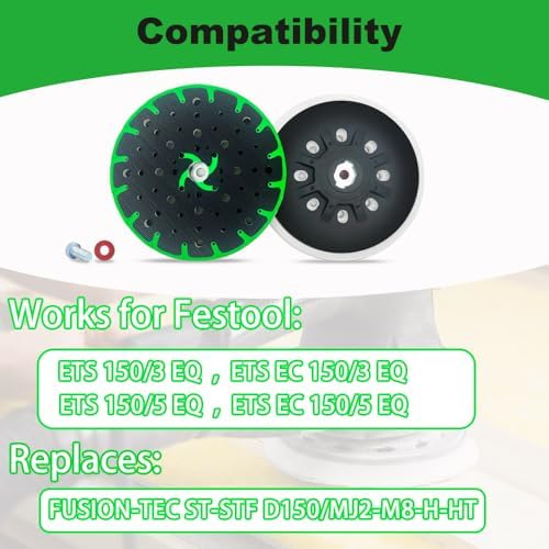 202458 Soft Sanding Pad Replacement for Festool ETS 150 EQ Sander 6 Inch