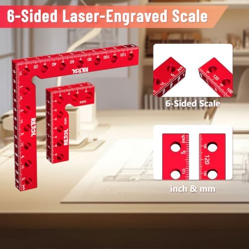 8Pcs Corner Clamps for Woodworking, 90 Degree Clamp Aluminum