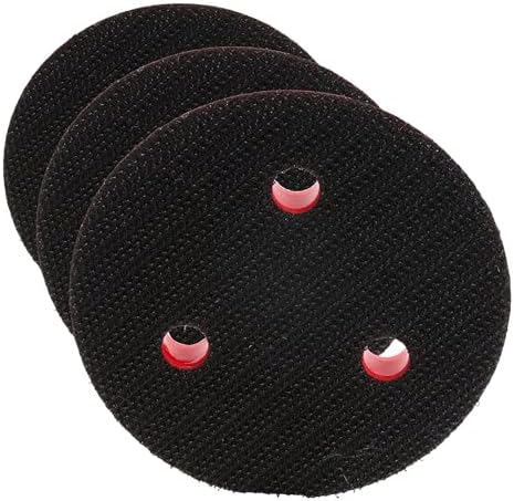 3M Hookit Clean Sanding Low Profile Disc Pad, 3 Holes - for Orbital and Random Orbital Sanders - Hook and Loop Attachment - 3' x 1/2' x 1/4-20 External - 20350 (Pack of 3)