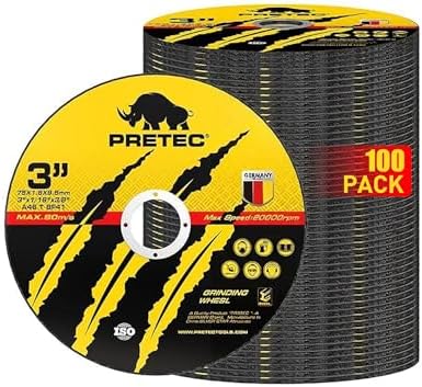 3 Inch Cut Off Wheels, 100 Pack Metal and Stainless Steel Cutting Wheel