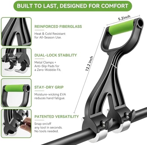 Back Saver Handle for Weed Eater,String Trimmer,Snow Shovel,Rake