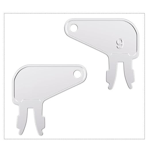 Heavy Ignition Key,10 Pack 8H5306 CAT Disconnect Key Fits Caterpillar, Older Ignitions Battery Disconnect and Komatsu Machines