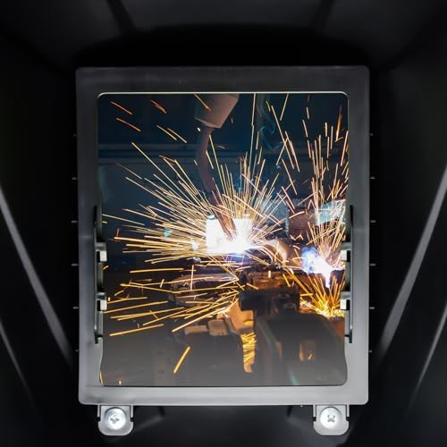 TRQWH Laser Welding Helmet OD8+ 190nm-450nm&900nm-1100nm Large Viewing Laser Safety Helmet Protective Mask Eye Protection for Laser Welding/Laser Cutting/Laser Cleaning/Laser Marking