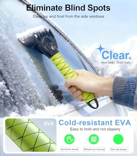 Nmoiss 3-in-1 Windshield Snow Cover for Small Sedans & Sports Cars — S Size Frost Guard with Ice Scraper, Waterproof 600D Oxford Heavy-Duty Winter Protection & 360° Windproof Design for Low-Profile