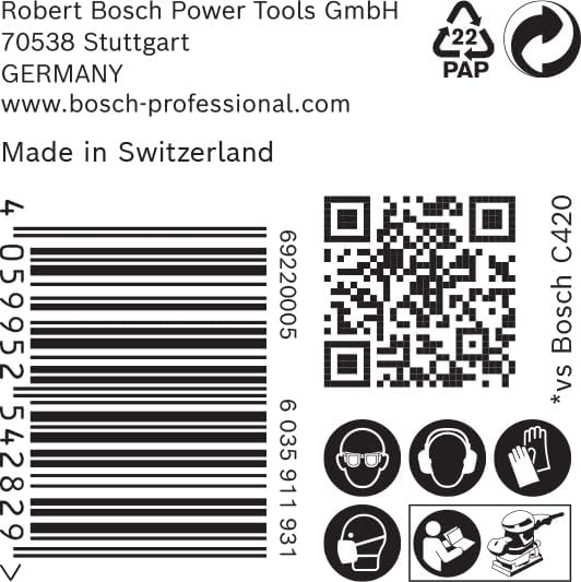 Bosch Professional 50x Expert C470 Sandpaper (for Hardwood, Paint on Wood, 115x230 mm, Grit 80, Accessories Orbital Sander)