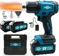 Cordless Heat Gun - Compatible with Makita 18V Battery, 2×4.0Ah Batteries & Charger, Fast Heating 1022°F Hot Air Gun, Variable Temperature, 3 Nozzles for Shrink Wrap, PVC Vinyl