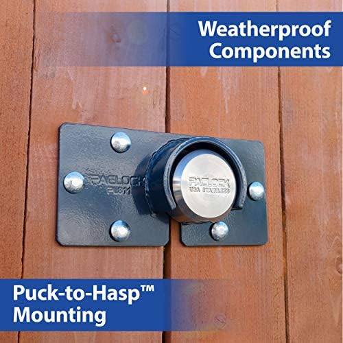 PACLOCK's 7-Series Flat Back Puck w/Tapped Holes, Standard Rekeyable (SR), Keyed Alike U-Pick!, Stainless Steel