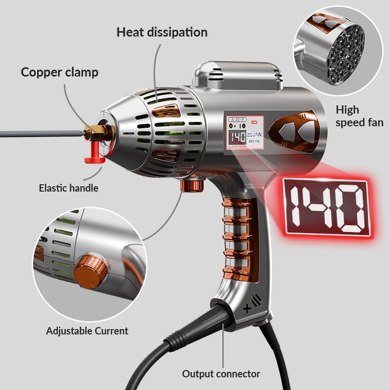 Handheld ARC Stick Welder 140A 110V,lightweight Portable inverter handheld welder Gun capable of DC Stick for Hobby DIY Projects Home Use. Arc force and Anti-Stick With Welding Tools
