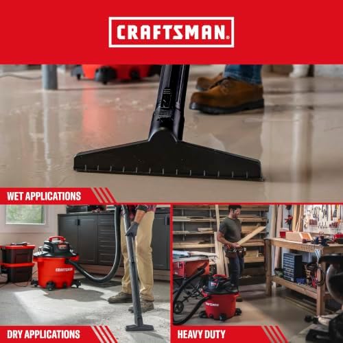 CRAFTSMAN CMXEVBE18695 16 Gallon 6.5 Peak HP Wet Dry Shop Vacuum