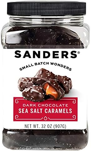 Sanders Dark Chocolate Sea Salt Caramels (32 oz Tub)