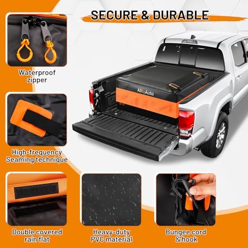 26 Cubic Feet Truck Bed Cargo Bag, Waterproof with Heavy Duty PVC