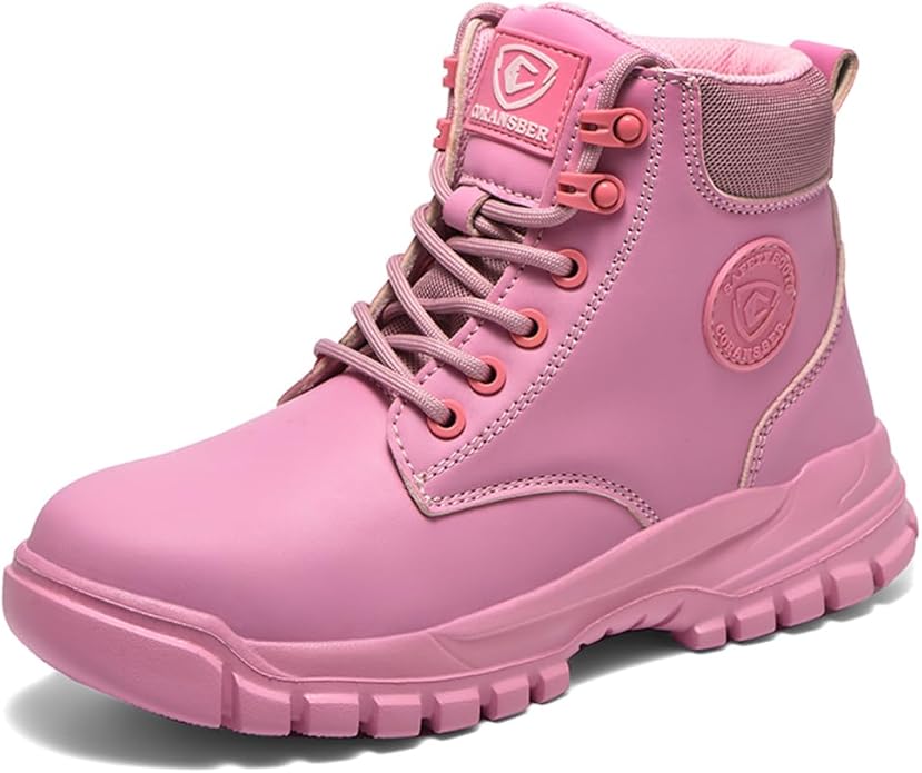 Steel Toe Boots for Women Wateproof Safety Shoes Men Lightweight Composite Toe Boots Leather Construction Steel work Shoes