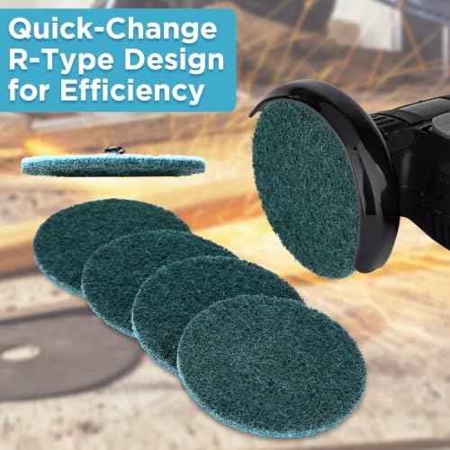 50 Pcs 3 Inch Sanding Discs Blue Quick Change Sanding Discs
