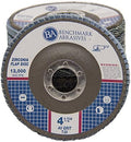 Benchmark Abrasives 4.5" x 7/8" Premium Zirconia T29 Angled Flap Discs 4 1/2 for Angle Grinder, Sanding Discs, Finishing, Rust, Stock Removal- Grinding Wheels 4 1/2 Inch (100 Pack) - 40 Grit