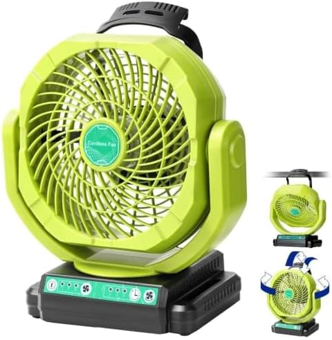Cordless Oscillating Fan Compatible with Ryobi 18V ONE+ Battery (Tool Only)