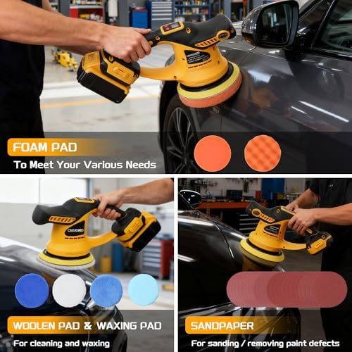 Cordless Buffer Polisher, Compatible with 20V DeWalt Battery