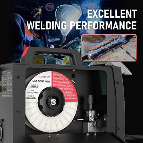 YESWELDER MIG Welding Wire, ER70S-6 Carbon Steel MIG Solid Wire