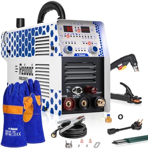 Plasma Cutter Welder Combo Non-HF Pilot Arc & Welding Gloves