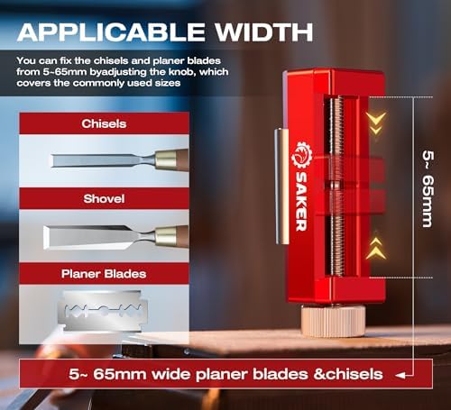 Saker Sharpening Stone with Honing Guide Tool,chisel set for Woodworking,Flattening Stone,Complete Sharpening System Woodworking Tools for Chisel Sharpening and Plane Restoration…