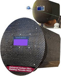 SturdyShape Pancake Welding Hood Ultralight for Pipeline Welders 10oz Carbon Fiber Pipeliner Helmet, Right or Left Hand Use Unique Design for Automotive & Custom Fabrication Workers (Carbon Fiber)