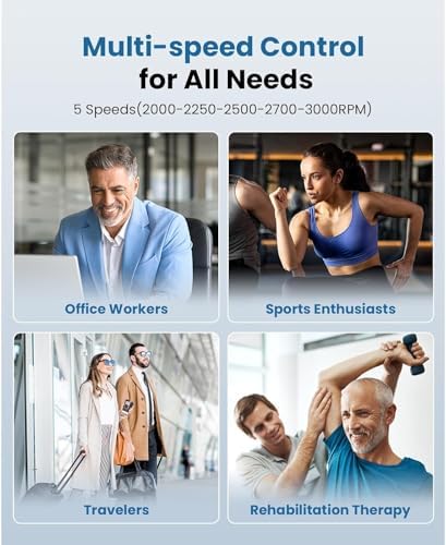 BOB AND BRAD M7 Plus Mini Massage Gun with Heat, FSA Eligible & HSA Approved Deep Tissue Percussion Massager for Back & Neck Stiffness - Portable, Quiet, Ultra-Lightweight