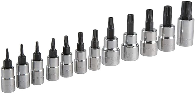 CRAFTSMAN Torx Bit Socket Set, Tamper Proof, 12-Piece (CMMT49293)