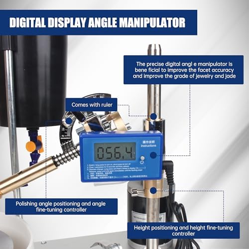 CNCTOPBAOS Gemstone Grinding Machine Polishing Angle Gem Faceting Polisher