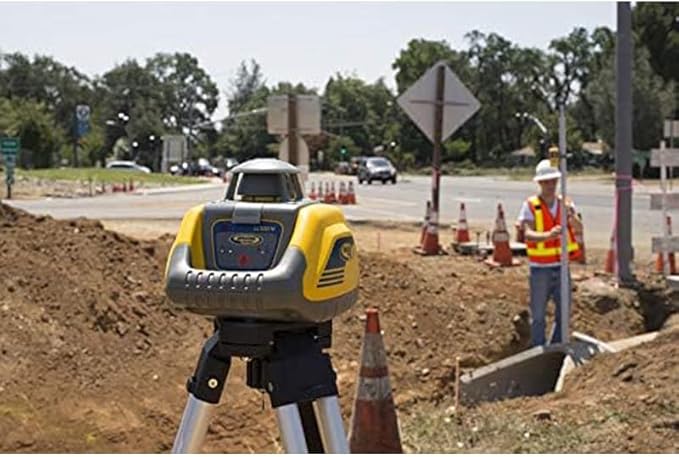 Spectra Precision LL100N-2 Laser Level Kit with HR320 Receiver and Clamp, 15' Grade Rod (Inches), Tripod, and System Case , Yellow