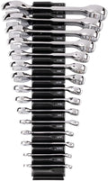 TEKTON Stubby Combination Wrench Set, 15-Piece | WCB95407 | (1/4 - 1 in.), Modular Organizers, Chrome Finish