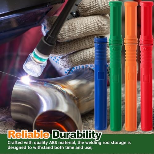 Tandefio 4 Pcs Welding Rod Storage Tube 40 Inch Tig Rod Holder, 4 Colors