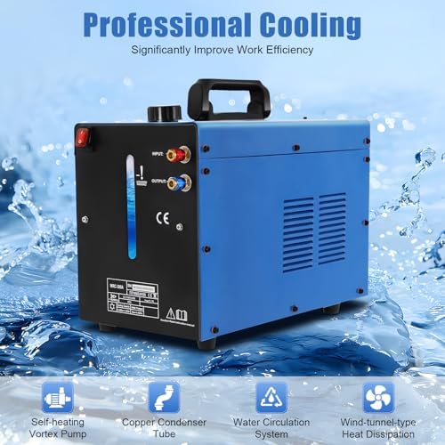 TIG Welder Water Cooler, 10L TIG Miller Welder Torch Water Cooling Machine WRC-300A 60 Hz Powerful Welding Machine Torch Water Cooling System for Welding Equipment