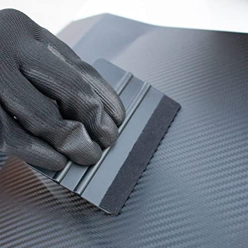 Spanno Vinyl Wrap Kit with Heat Gun, Black Car Wrap Kit for Window Tint
