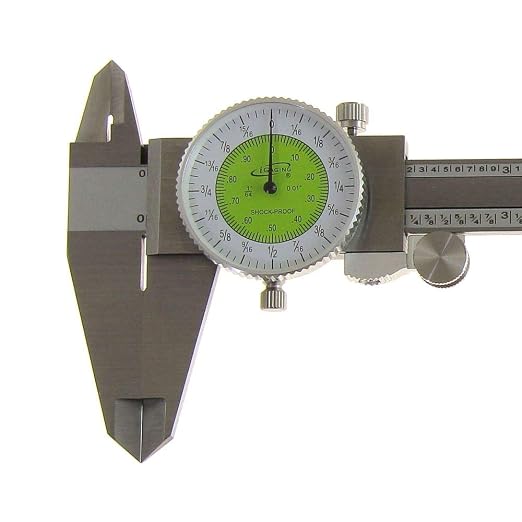 iGaging 8" Fractional & Decimal Inch Combination Dial Caliper