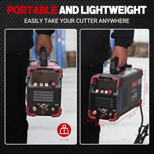 AWT Plasma Cutter,Non-Touch Pilot Arc Cutter Machine 55A Max Cut 3/4"Plate