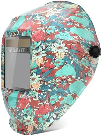 Welding Helmet Auto Darkening,Large Viewing 3.94 * 3.15" True Color Welding Hood with 4 Arc Sensors Solar Powered,Wide Shade 5-9/9-13 for TIG, MIG, MAG (B-001)