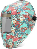 Welding Helmet Auto Darkening,Large Viewing 3.94 * 3.15" True Color Welding Hood with 4 Arc Sensors Solar Powered,Wide Shade 5-9/9-13 for TIG, MIG, MAG (B-001)