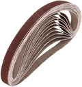 HARFINGTON 1/2 x 12 Inch Sanding Belts, 20 Pcs 150 Grits Aluminum Oxide
