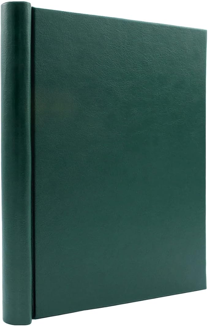 Faux Leather Springback Thesis Binder - Green, 2" Spine, by Bindertek