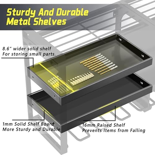 Power Tool Organizer Wall Mount,4 Layers Heavy Duty