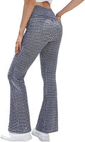 VOOVEEYA Women's Bootcut Leggings - Bootleg Yoga Pants Flare with 4 Pockets